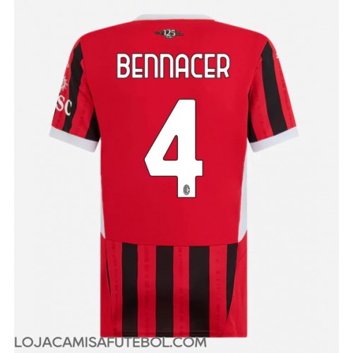 Camisa de Futebol AC Milan Ismael Bennacer #4 Equipamento Principal Mulheres 2024-25 Manga Curta